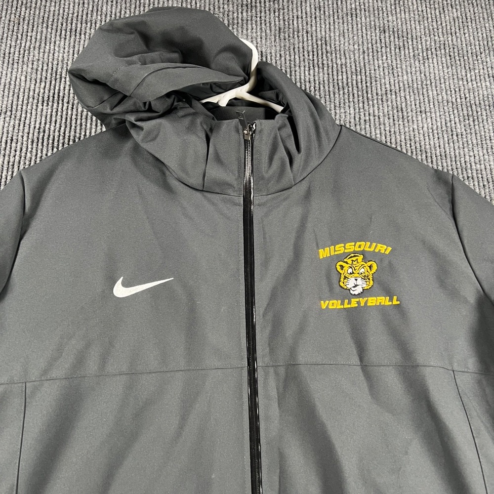 Missouri Tigers Mizzou Nike Down Fill Parks Mens XL Black Full Zip Hooded